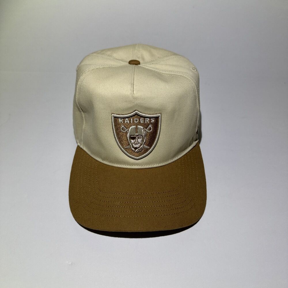 Las Vegas Raiders 47 Brand Adjustable Hat Tan Brown NFL Dad Cap OSFA
